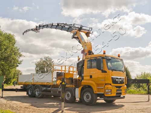 Бортовой MAN TGS с крано-манипуляторной установкой EFFER 955 8S JIB 6S
